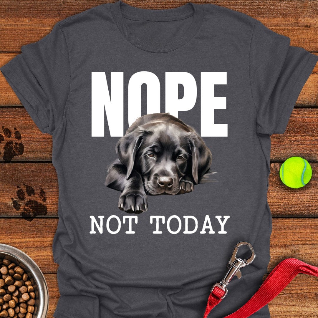 Nope Not Today Labrador T-Shirt Big Dog Apparel Presents For Dog Owners