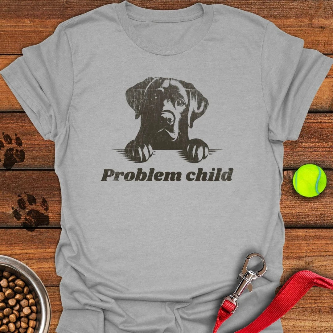 Problem Child Labrador T-Shirt Loyal Dog Apparel Gift Ideas For Dog Lovers