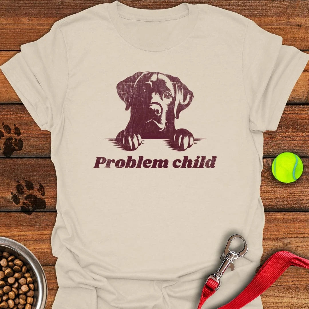 Problem Child Labrador T-Shirt Loyal Dog Apparel Gift Ideas For Dog Lovers