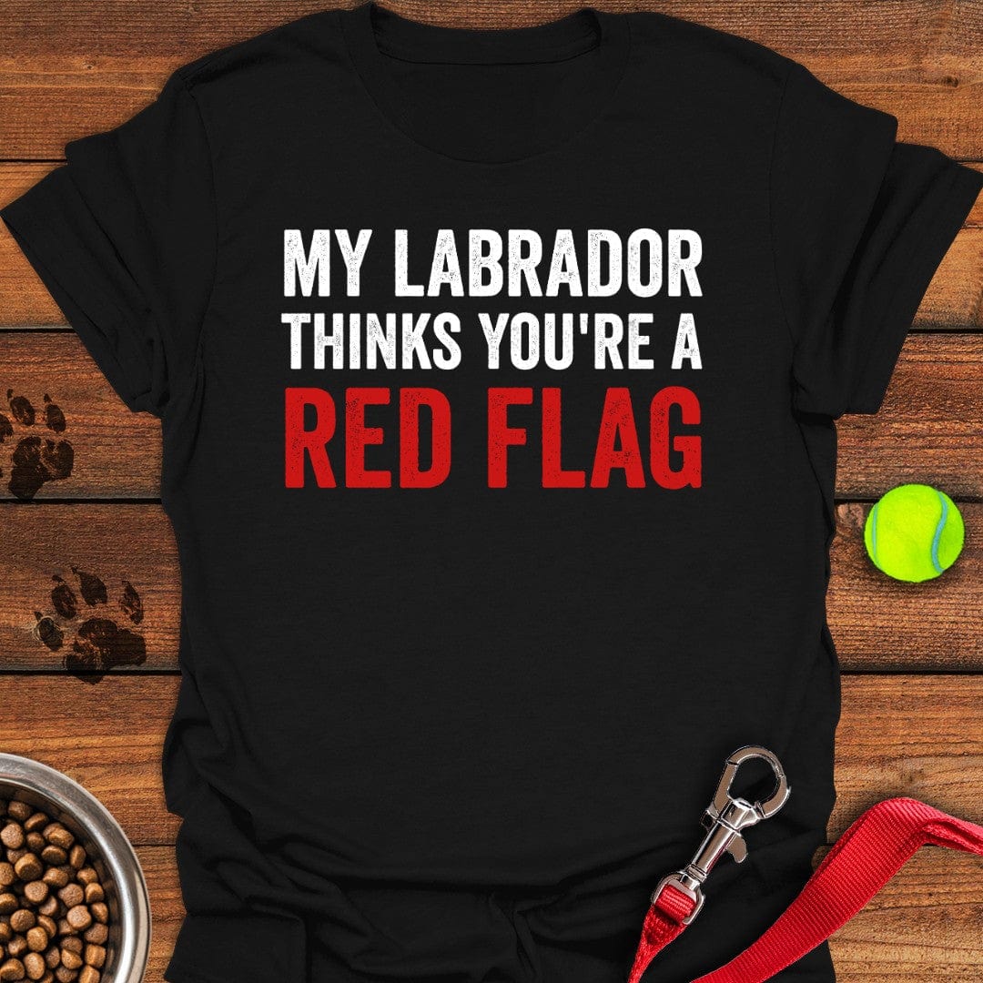 Red Flag Labrador T-Shirt Big Dog Clothes Best Gifts For Dog Pet Lovers