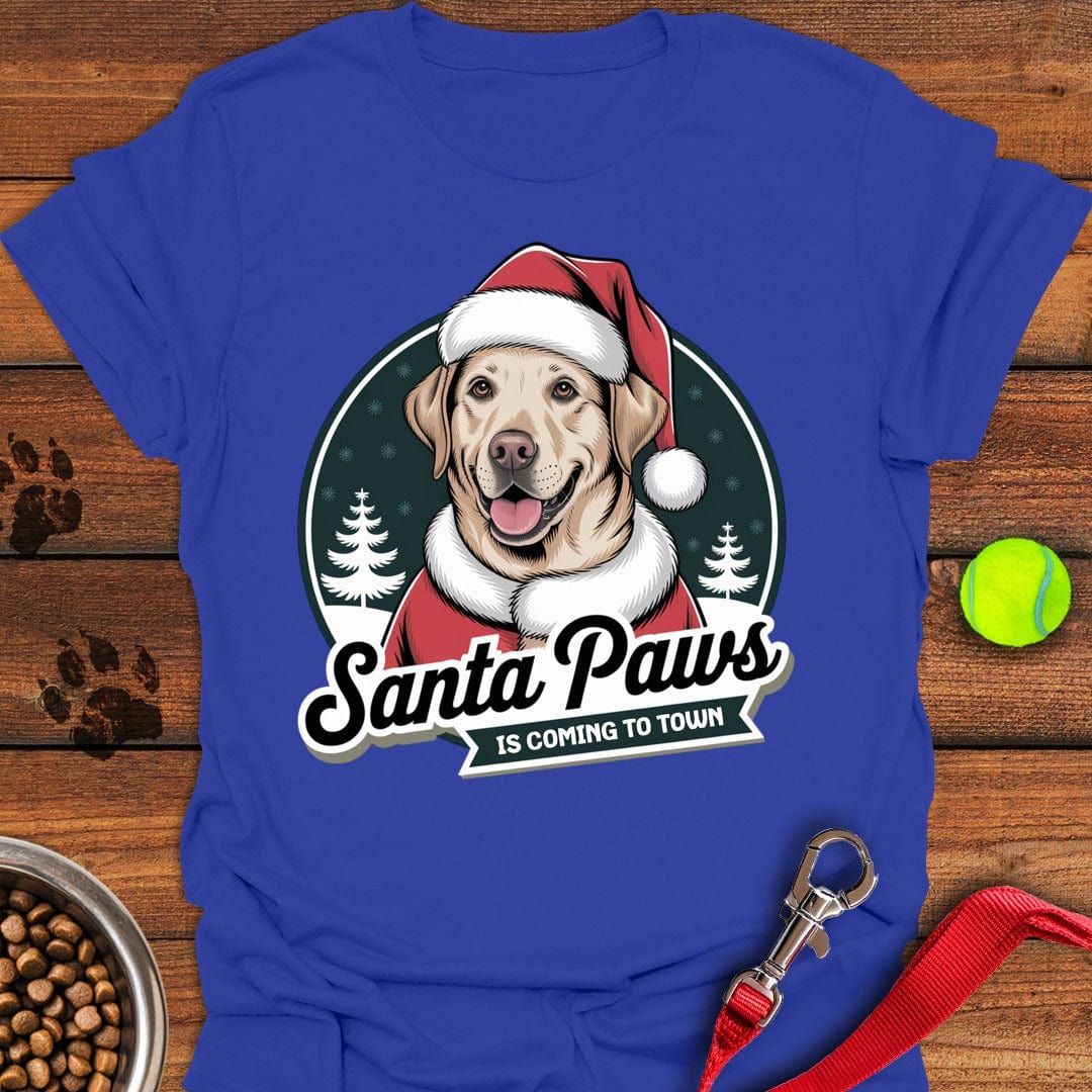 Santa Paws Labrador Christmas T-Shirt Friendly Dog Clothing Mothers Day Gift Special