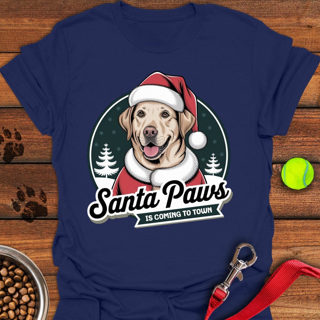 Santa Paws Labrador Christmas T-Shirt Friendly Dog Clothing Mothers Day Gift Special