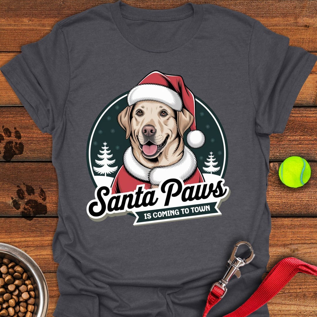 Santa Paws Labrador Christmas T-Shirt Friendly Dog Clothing Mothers Day Gift Special