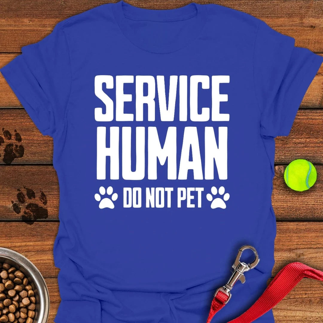 Service Human Dog T-Shirt Classic Dog Clothing Cute Gifts For Dog Lovers Owners