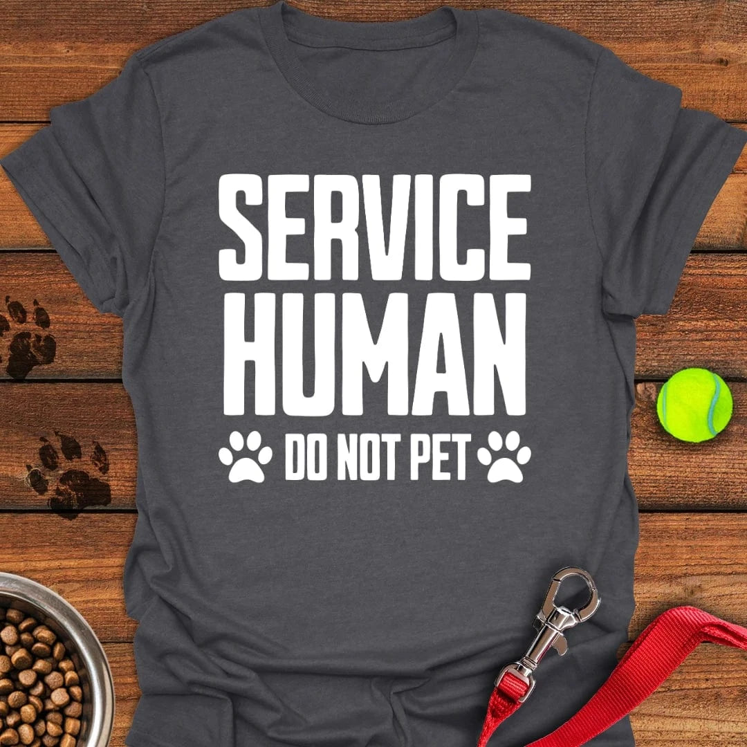 Service Human Dog T-Shirt Classic Dog Clothing Cute Gifts For Dog Lovers Owners