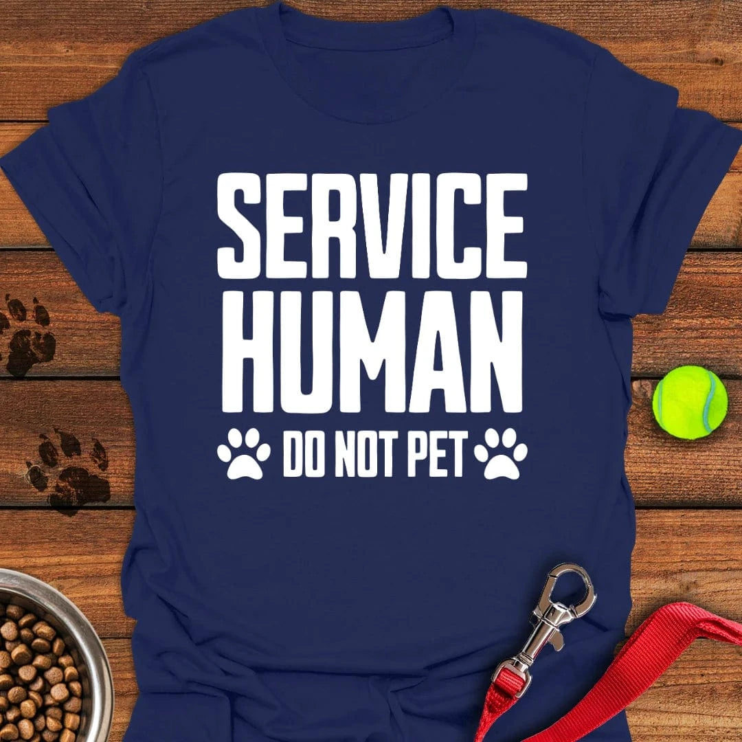 Service Human Dog T-Shirt Classic Dog Clothing Cute Gifts For Dog Lovers Owners