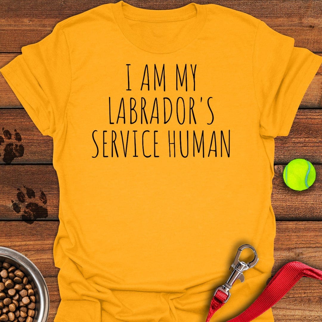 Service Human Labrador T-Shirt Sleepy Dog Clothing Unique Father'sDay Gifts