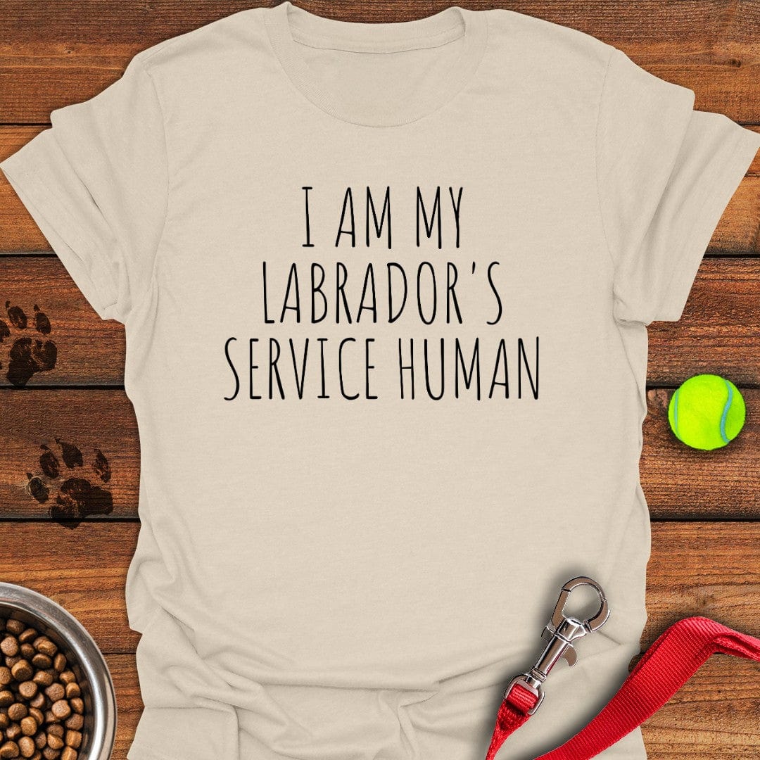 Service Human Labrador T-Shirt Sleepy Dog Clothing Unique Father'sDay Gifts