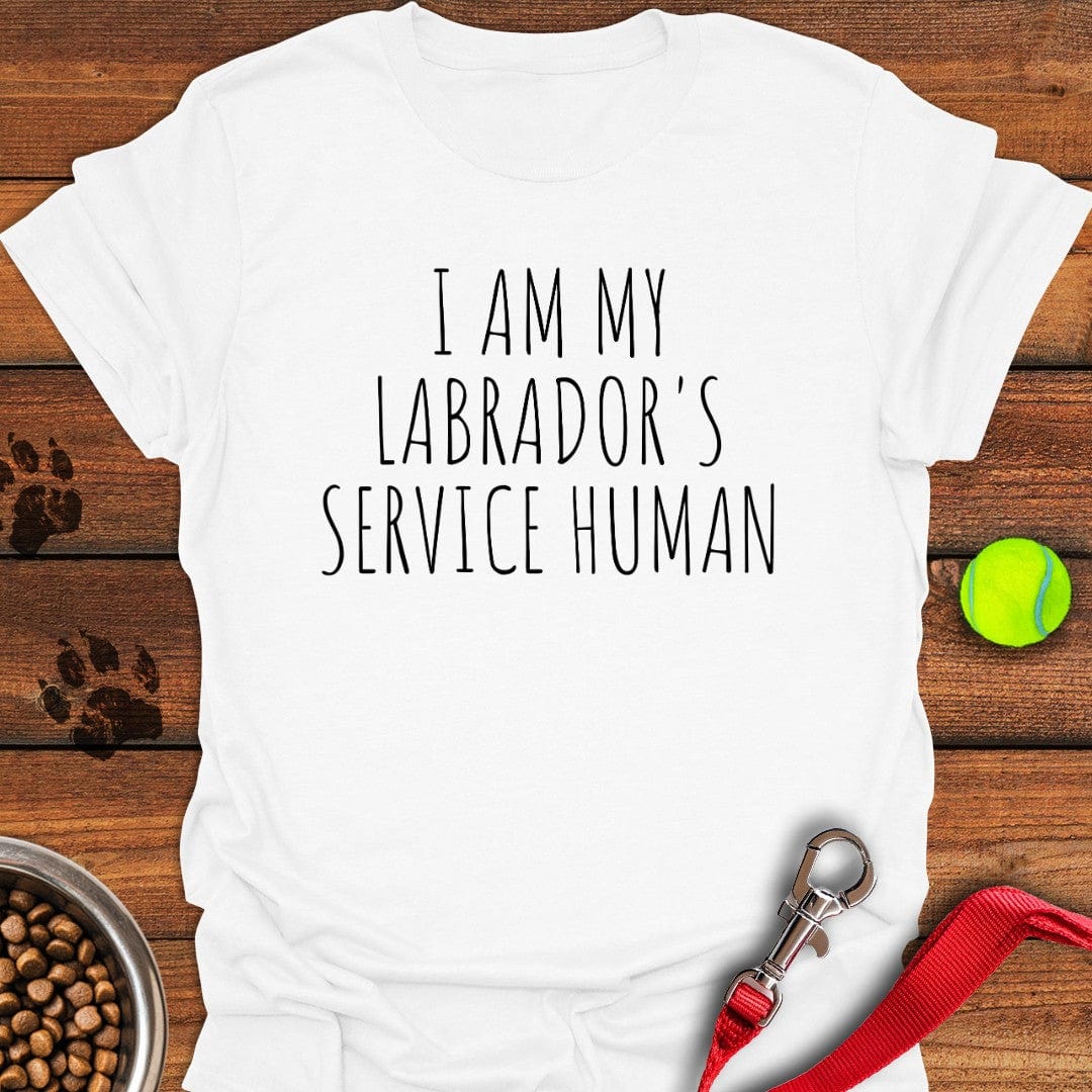 Service Human Labrador T-Shirt Sleepy Dog Clothing Unique Father'sDay Gifts