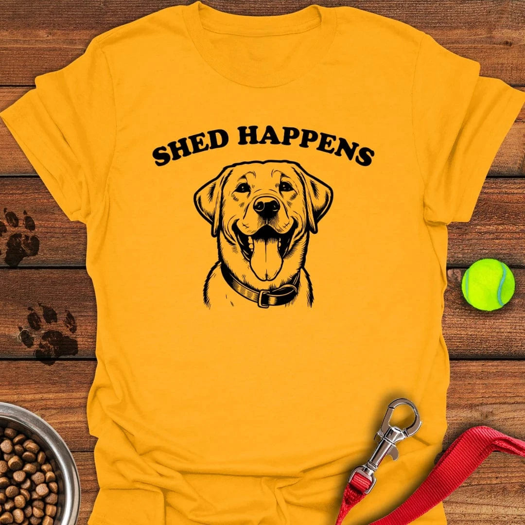 Shed Happens Labrador T-Shirt Cute Dog Clothing Fathers Day Presents