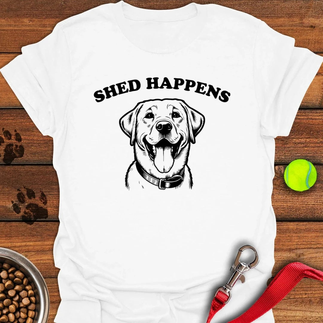 Shed Happens Labrador T-Shirt Cute Dog Clothing Fathers Day Presents