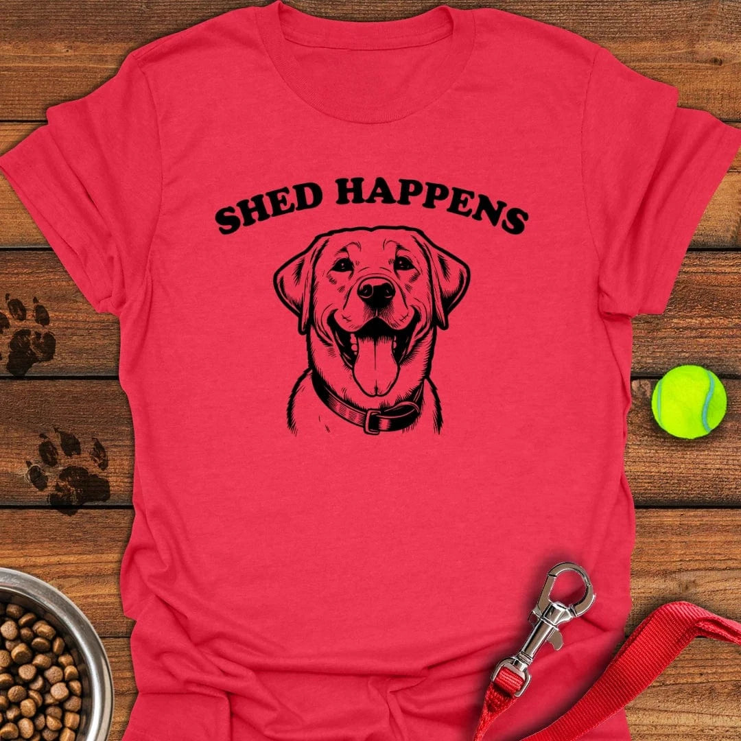 Shed Happens Labrador T-Shirt Cute Dog Clothing Fathers Day Presents