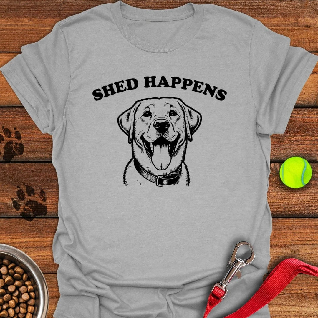 Shed Happens Labrador T-Shirt Cute Dog Clothing Fathers Day Presents
