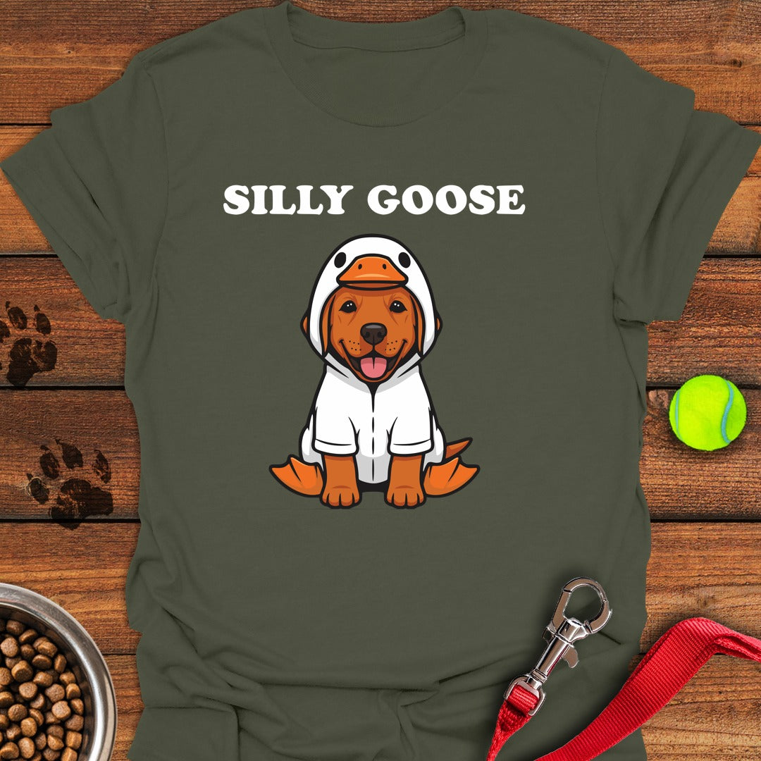 Silly Goose Fox Red Lab T-Shirt Sleepy Dog Clothes Funny Father's Day Gifts