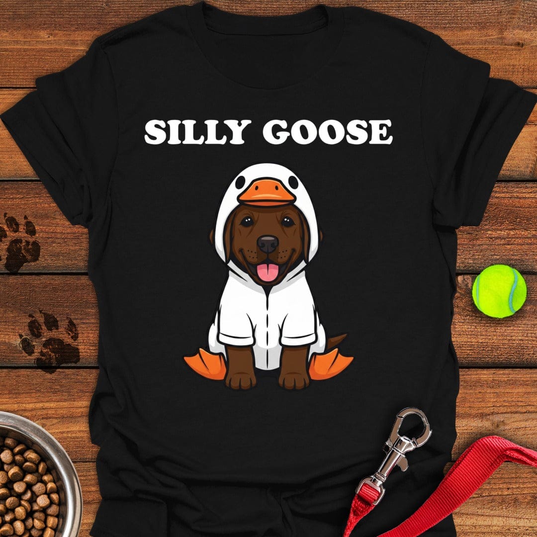 Silly Goose Labrador T-Shirt Stylish Dog Apparel Dog And Owner Gift Ideas