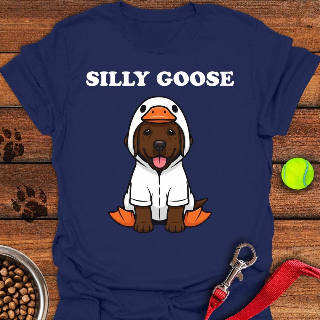 Silly Goose Labrador T-Shirt Stylish Dog Apparel Dog And Owner Gift Ideas