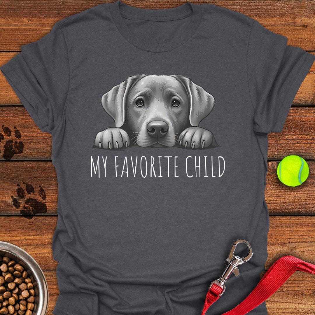 Silver Labrador Favorite Child T-Shirt Big Dog Clothes Mother's Day Presents For Daughter