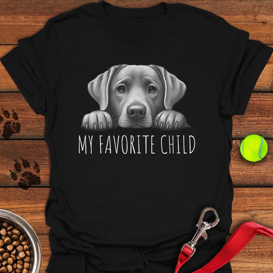 Silver Labrador Favorite Child T-Shirt Big Dog Clothes Mother's Day Presents For Daughter