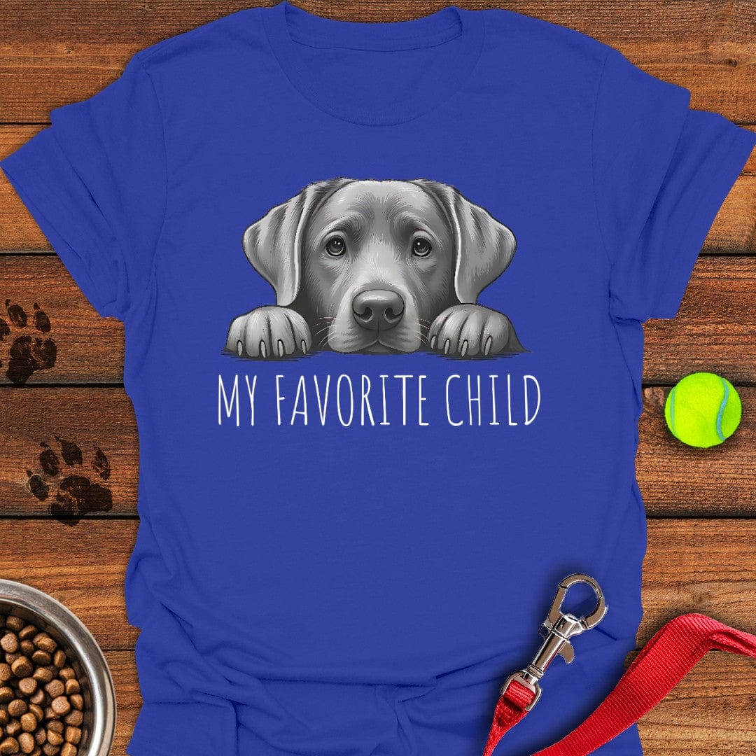 Silver Labrador Favorite Child T-Shirt Big Dog Clothes Mother's Day Presents For Daughter