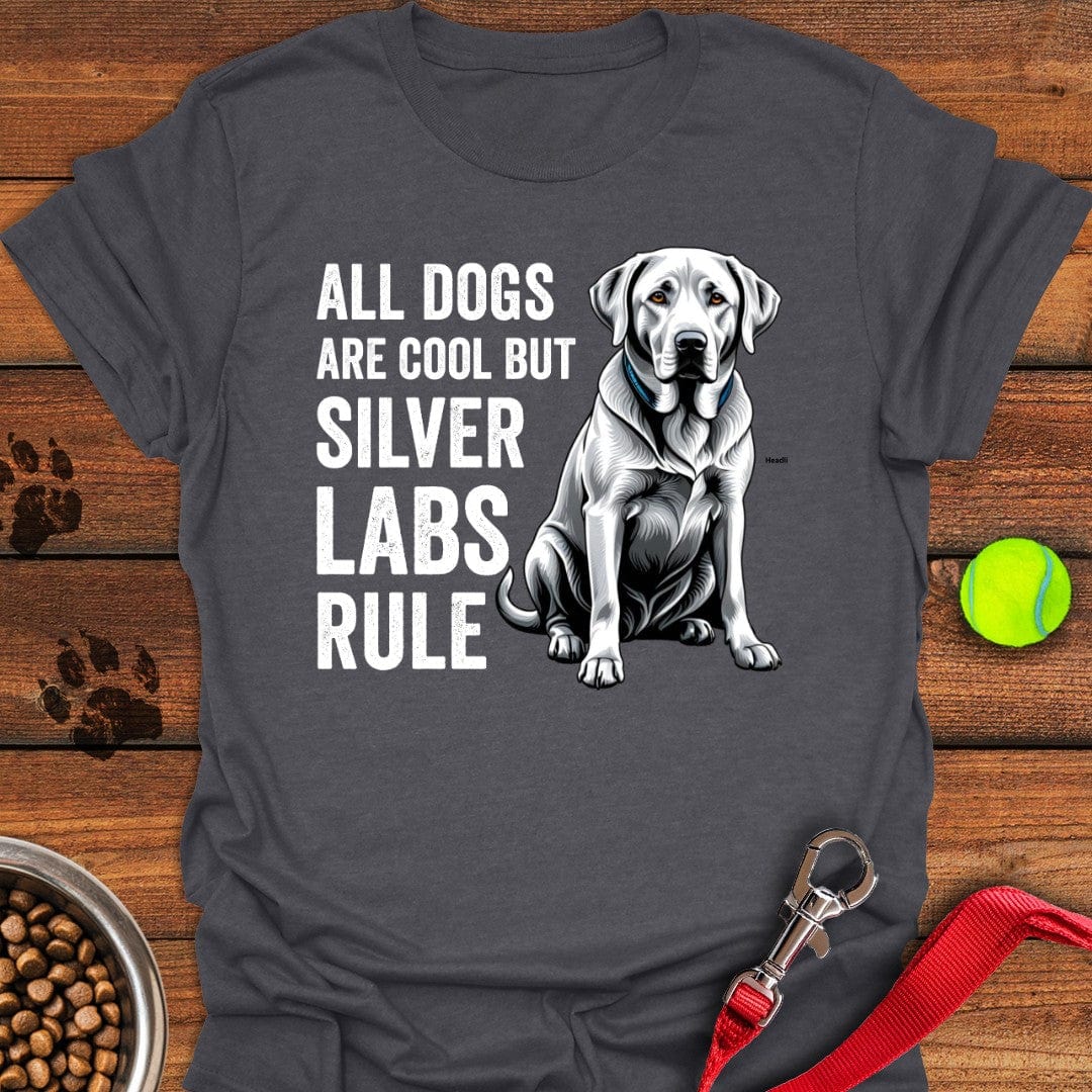 Silver Labs Rule T-Shirt Tiny Dog Clothing Gifts For Father In Law