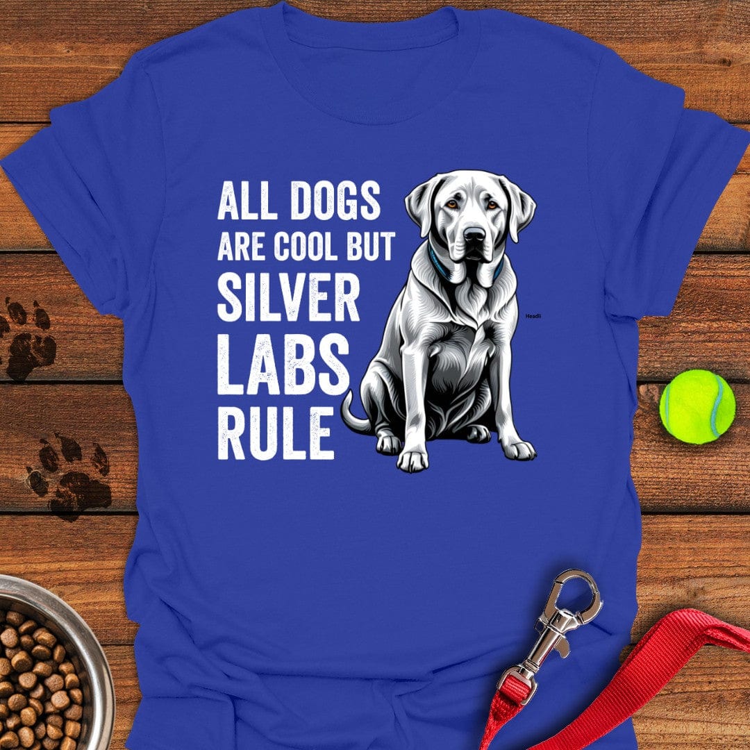 Silver Labs Rule T-Shirt Tiny Dog Clothing Gifts For Father In Law