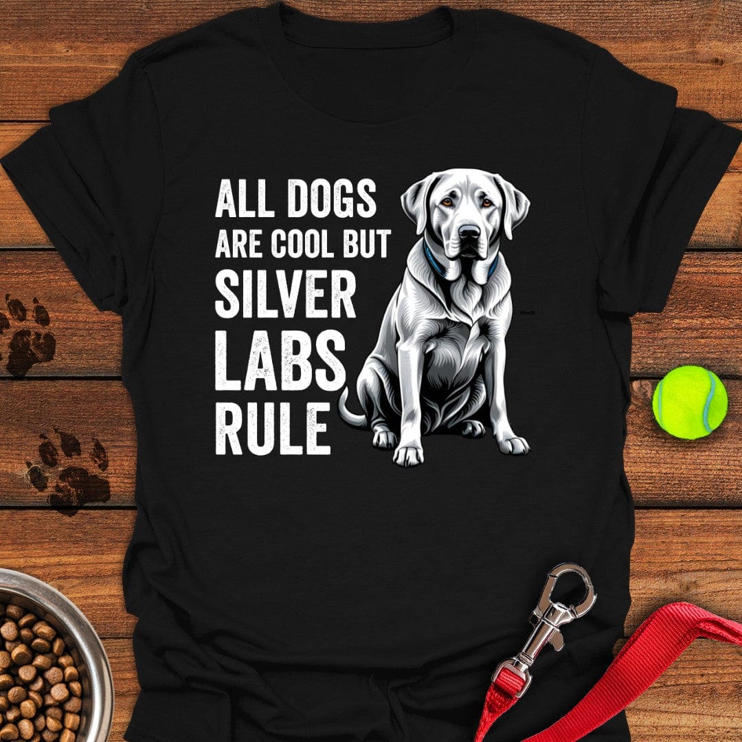 Silver Labs Rule T-Shirt Tiny Dog Clothing Gifts For Father In Law