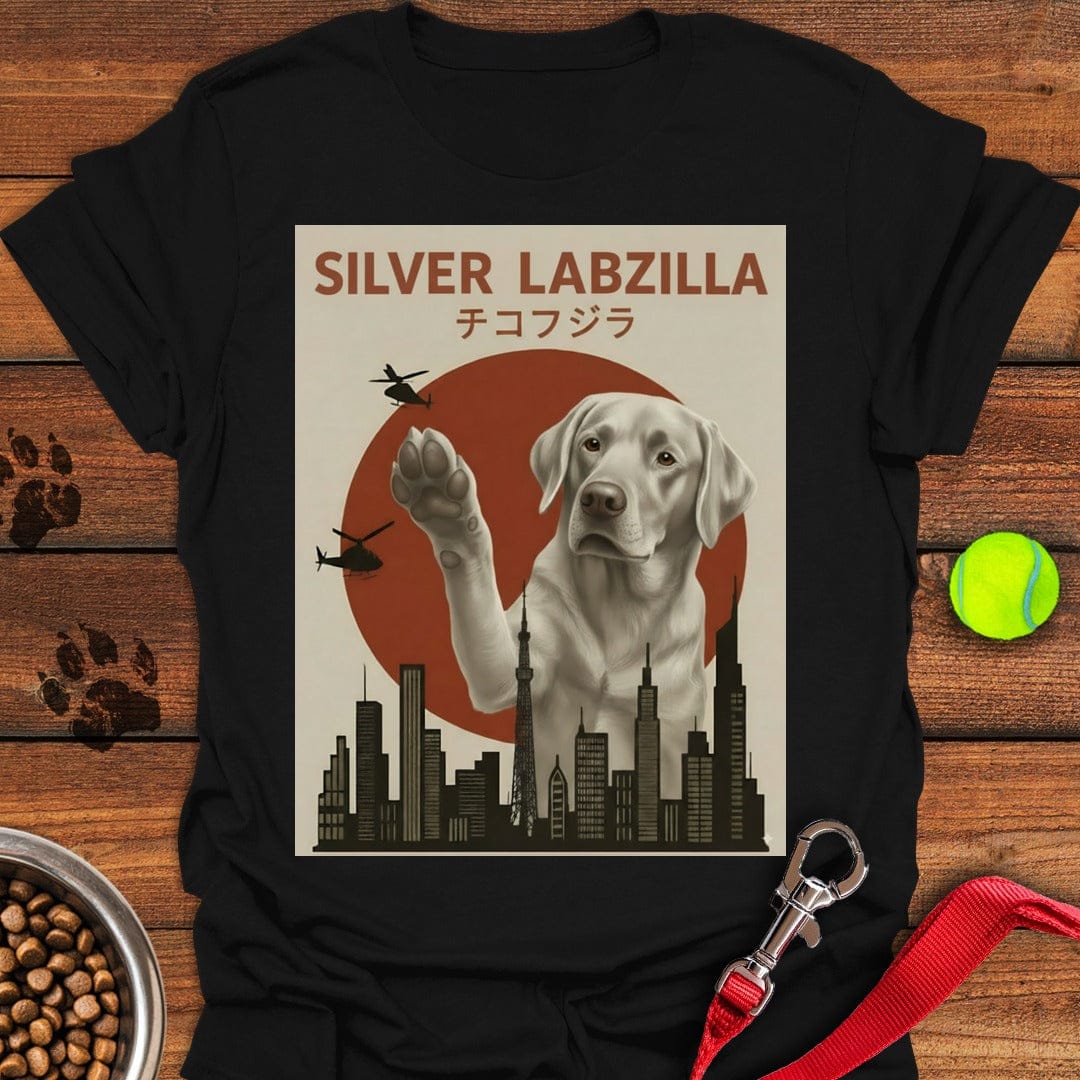 Silver Labzilla T-Shirt Fluffy Dog Apparel Gifts For Dog Onwers Lovers Ideas