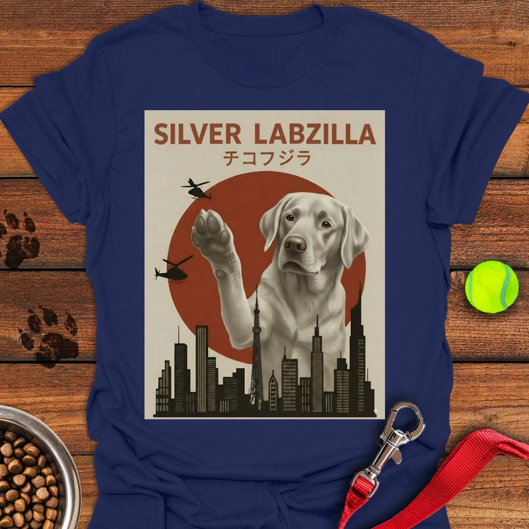 Silver Labzilla T-Shirt Fluffy Dog Apparel Gifts For Dog Onwers Lovers Ideas