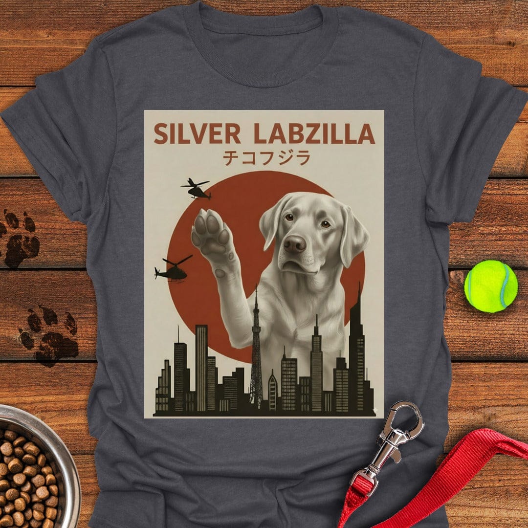 Silver Labzilla T-Shirt Fluffy Dog Apparel Gifts For Dog Onwers Lovers Ideas