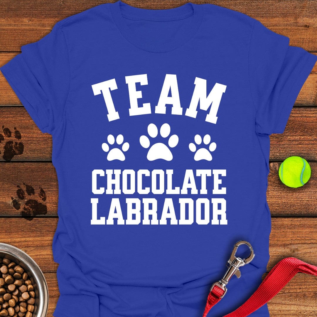 Team Chocolate Labrador T-Shirt Tiny Dog Clothes Dog Lover Gifts For Him Her