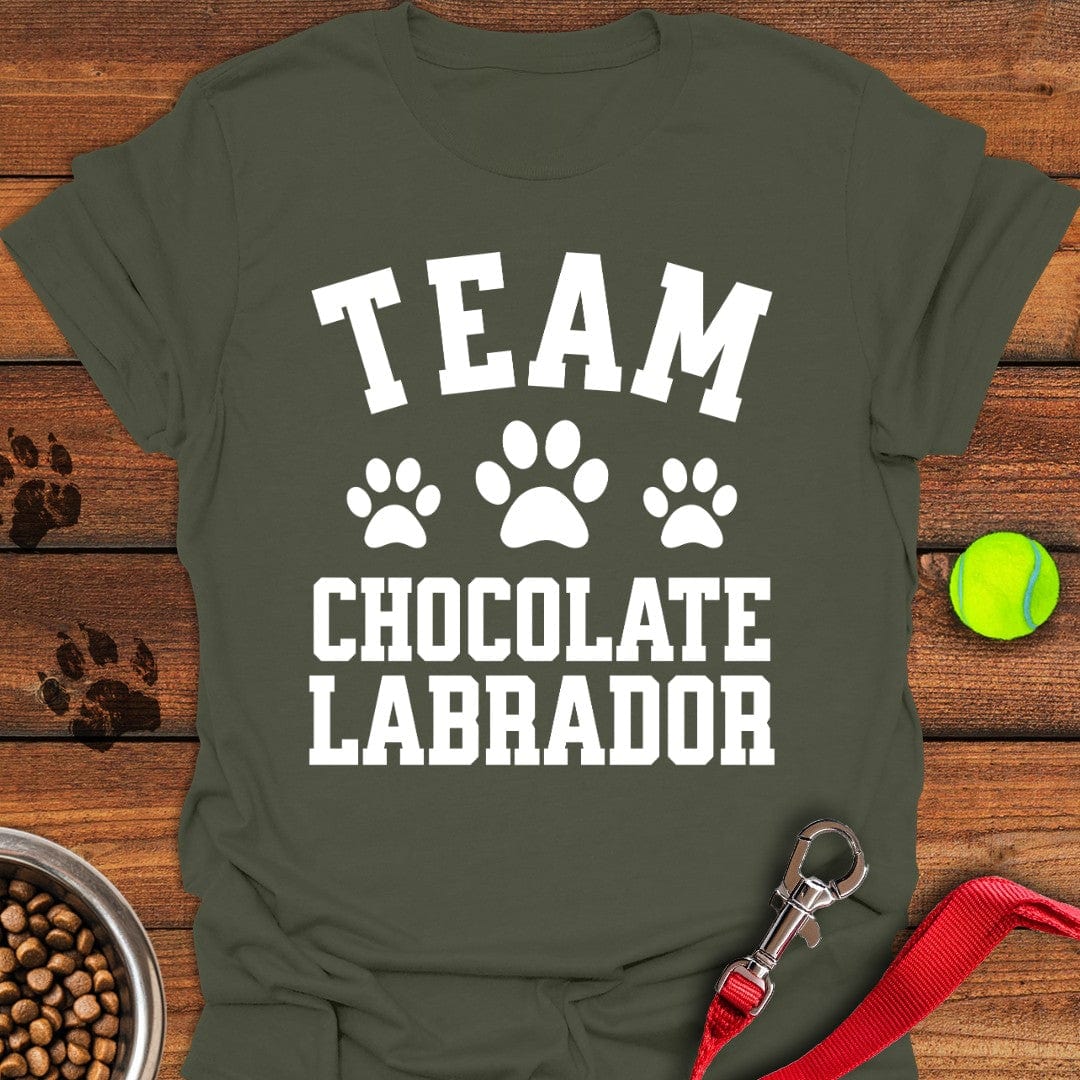 Team Chocolate Labrador T-Shirt Tiny Dog Clothes Dog Lover Gifts For Him Her
