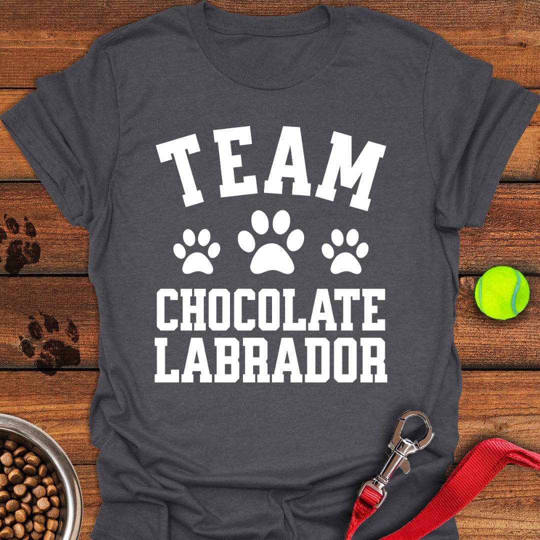 Team Chocolate Labrador T-Shirt Tiny Dog Clothes Dog Lover Gifts For Him Her