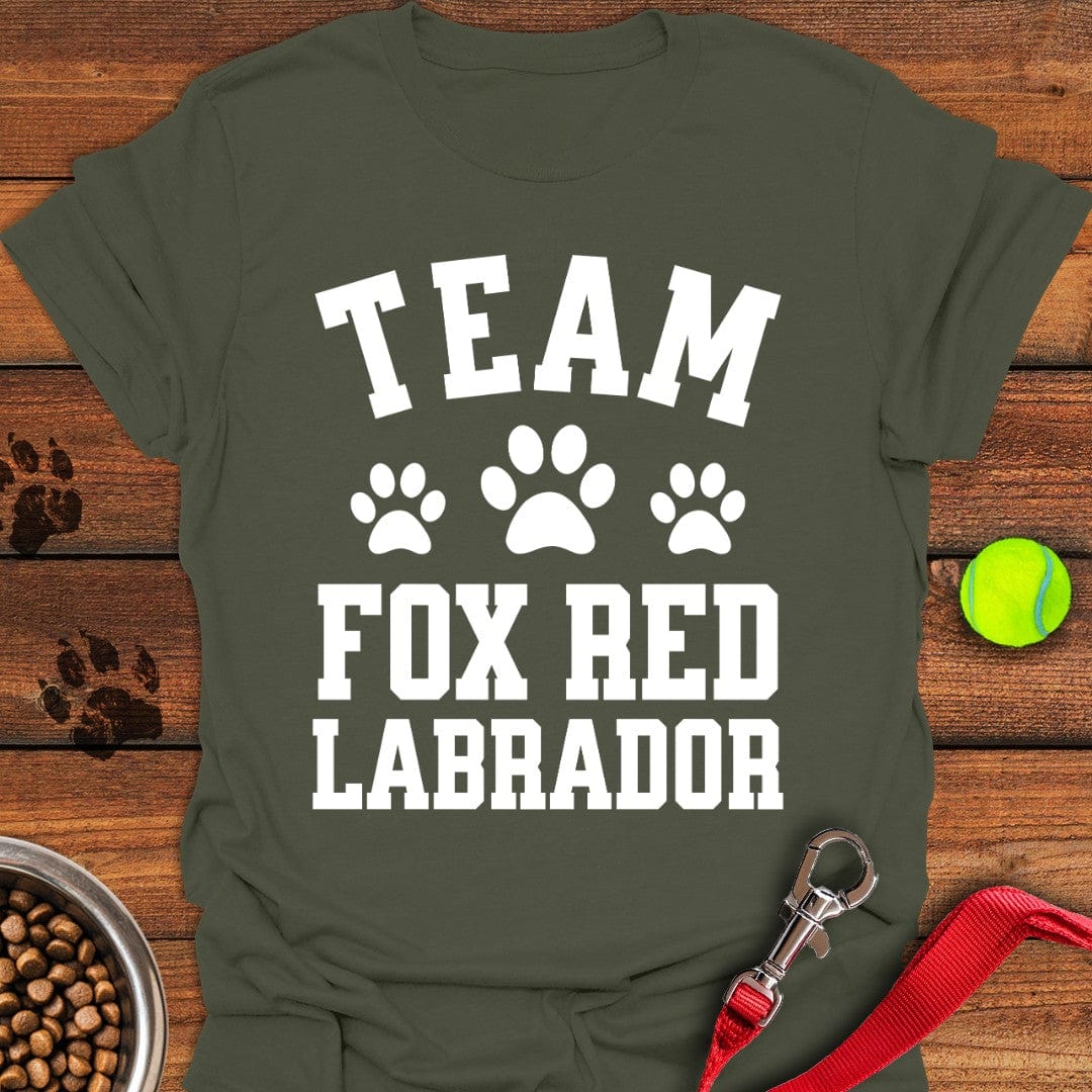 Team Fox Red Labrador T-Shirt Proud Dog Clothes Father'sDay Present Ideas
