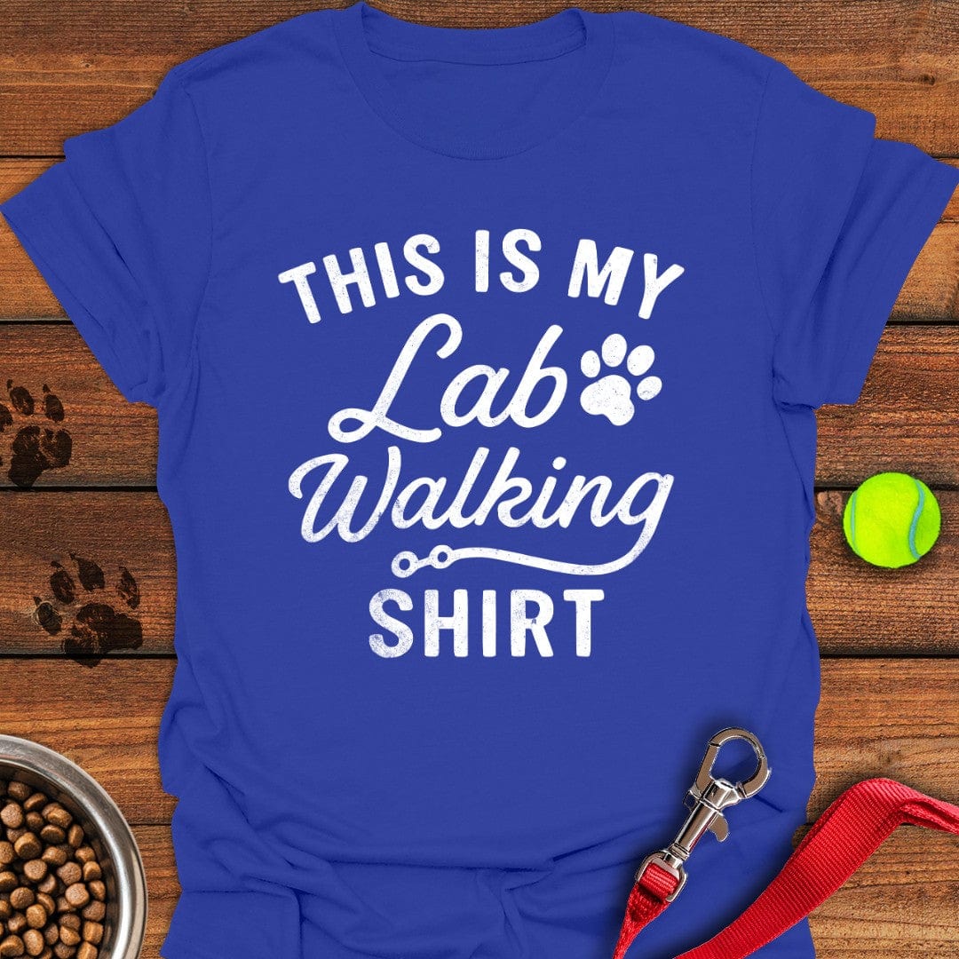 This is my Lab Walking T-Shirt Shy Dog Apparel Funny Gift For Dog Owner