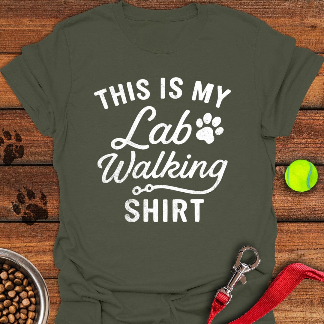 This is my Lab Walking T-Shirt Shy Dog Apparel Funny Gift For Dog Owner