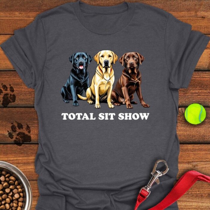 Total Sit Show Labrador T-Shirt Funny Dog Mom Shirt Gifts For Lab Lovers