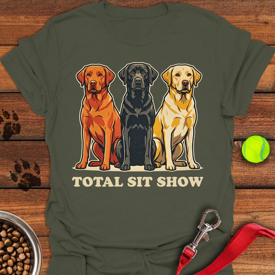 Total Sit Show Labrador T-Shirt Smart Dog Clothing Dog Inspired Gifts