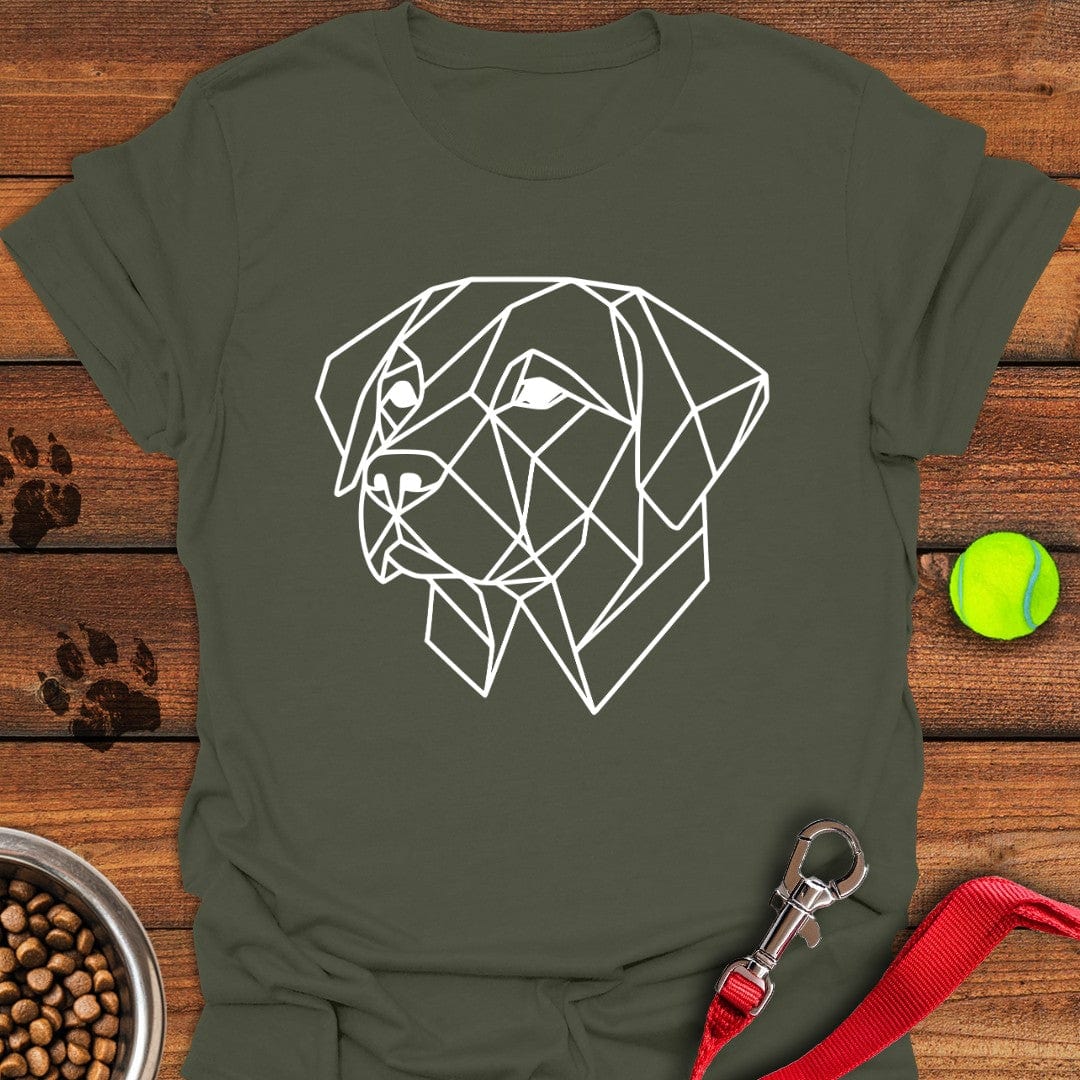 Trendy Geometrical Labrador T-Shirt Proud Dog Apparel Good Gifts For Mom
