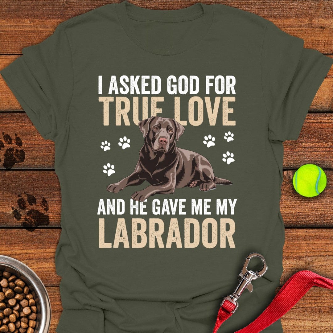 True Love Labrador T-Shirt Adorable Dog Clothes Dog Mom Merchandise