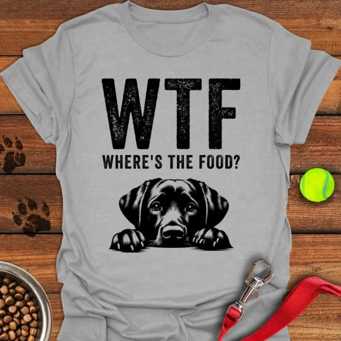 Where's The Food Labrador T-Shirt Funny Shirts Gifts For Lab Lovers