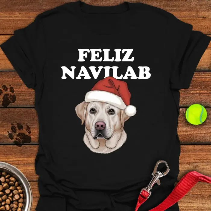 Yellow Lab Funny Christmas T-Shirt Cute Xmas Shirt Gifts For Yellow Labrador Lovers
