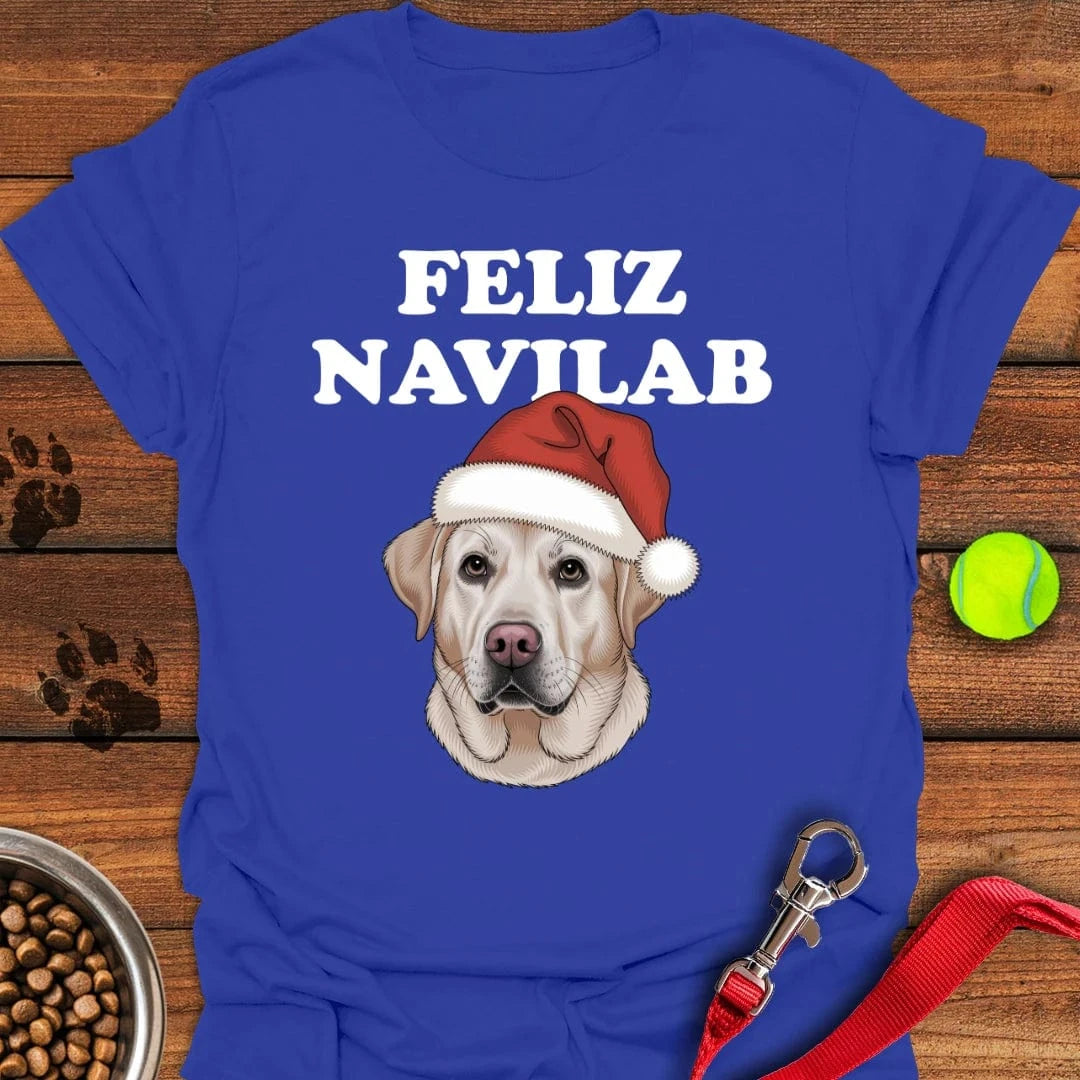 Yellow Lab Funny Christmas T-Shirt Lazy Dog Apparel Creative Mother's Day Gifts