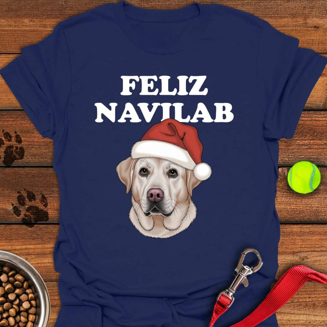 Yellow Lab Funny Christmas T-Shirt Lazy Dog Apparel Creative Mother's Day Gifts