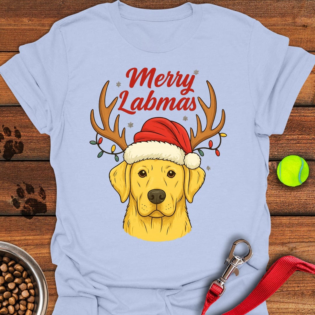 Yellow Labrador Christmas T-Shirt Big Dog Apparel Good Presents For Dog Lovers