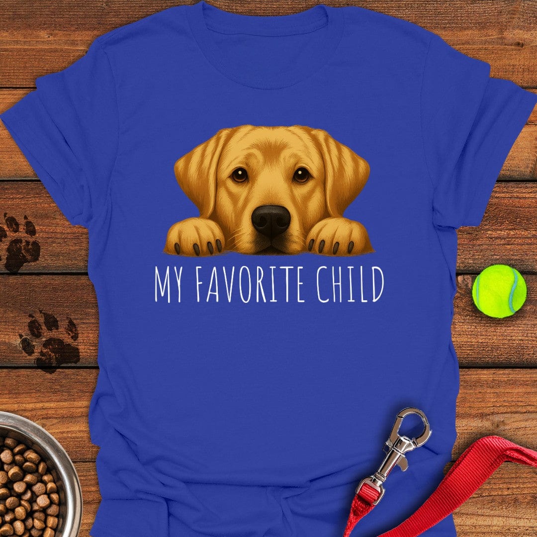 Yellow Labrador Favorite Child T-Shirt Brave Dog Clothes Mothers Day Gifts