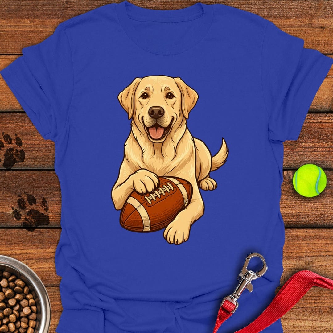 Yellow Labrador Football T-Shirt Smart Dog Clothing Best Gift For Daughter'S First Mother'S Day