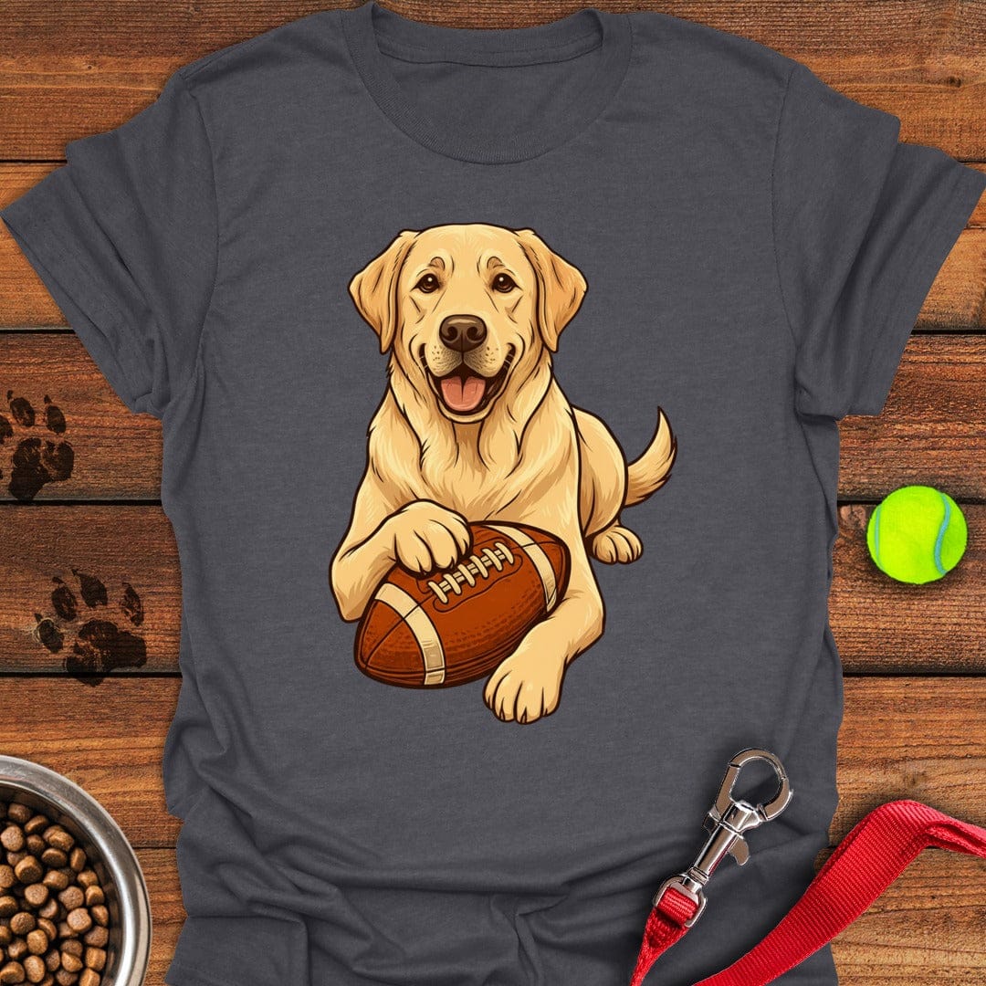 Yellow Labrador Football T-Shirt Smart Dog Clothing Best Gift For Daughter'S First Mother'S Day