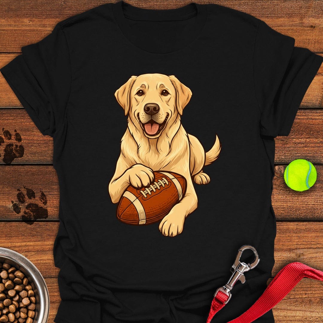 Yellow Labrador Football T-Shirt Smart Dog Clothing Best Gift For Daughter'S First Mother'S Day