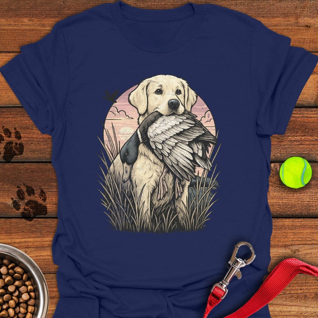 Yellow Labrador Hunting T-Shirt Cute Dog Clothing Funny Dog Owner Presents