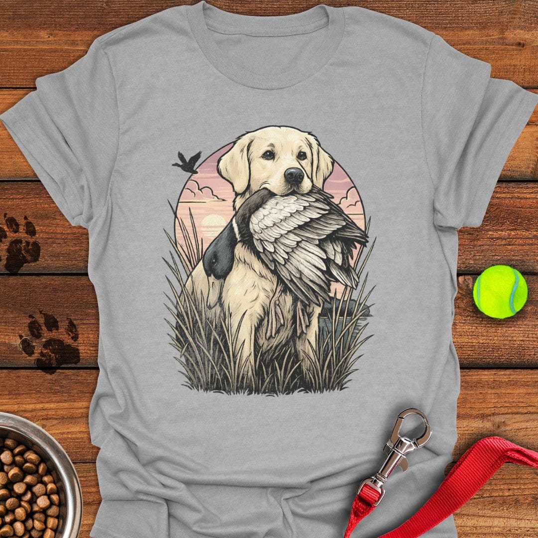 Yellow Labrador Hunting T-Shirt Cute Dog Clothing Funny Dog Owner Presents